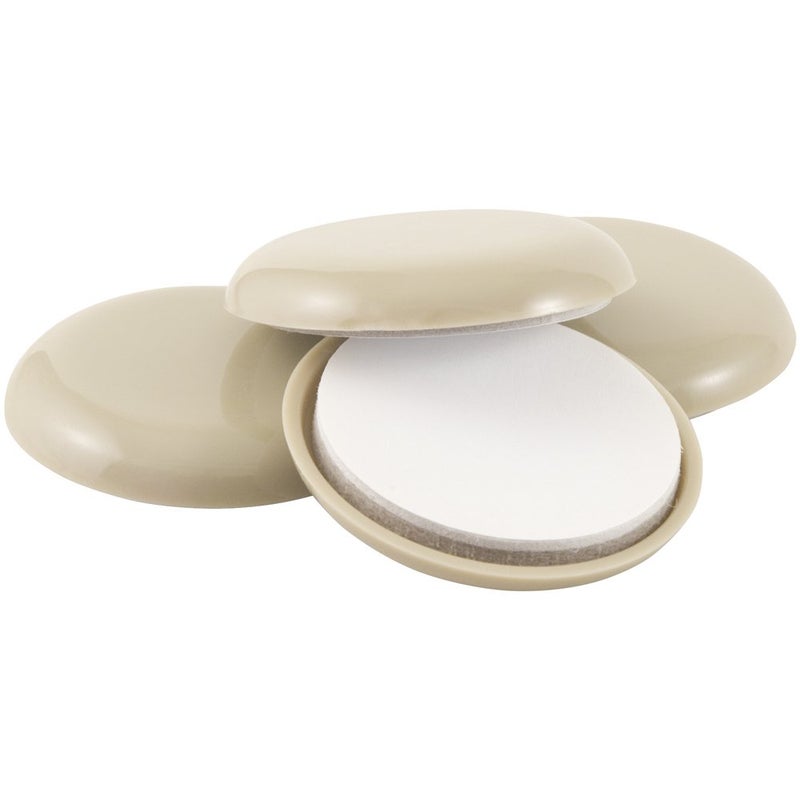 Super Sliders Self-Stick Furniture 1-3/4"" Round Sliders for Carpeted Surfaces (4 piece) - Image 1